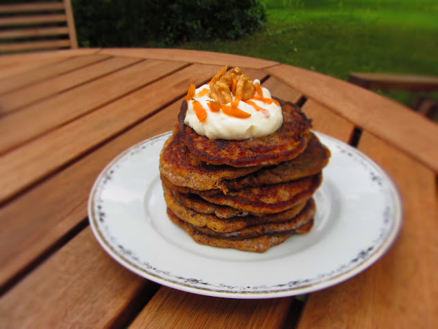 LC Möhren-Pancakes mit Frischkäsecreme