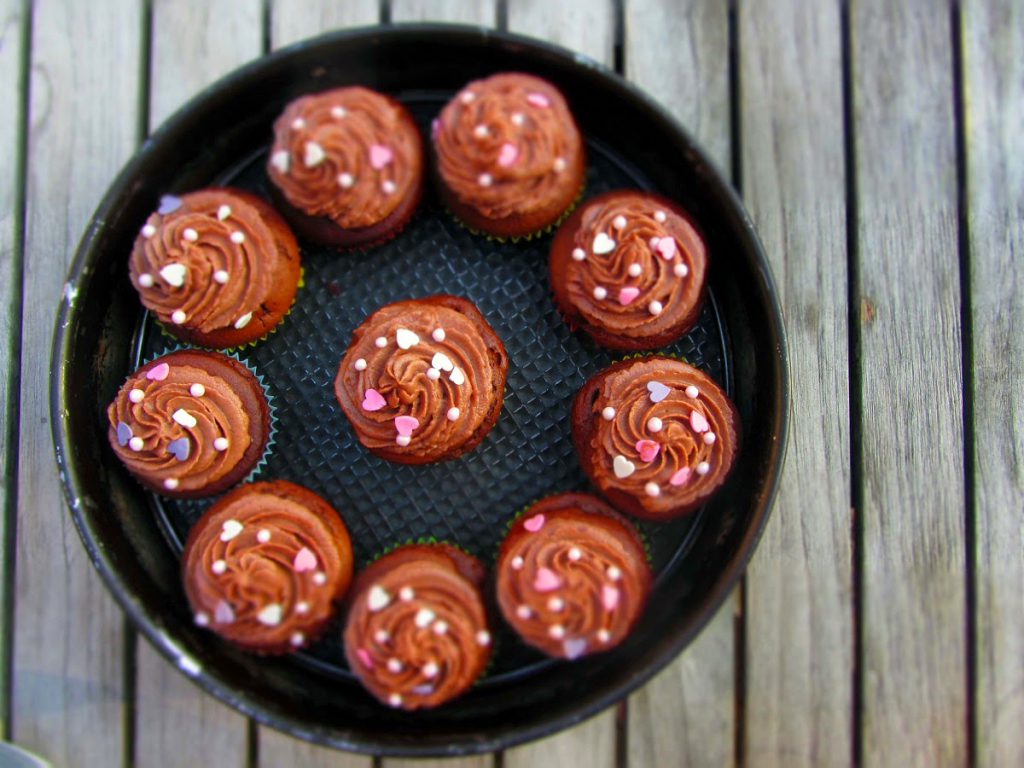 Schokoladige Cupcakes, Schoko-Cupcakes
