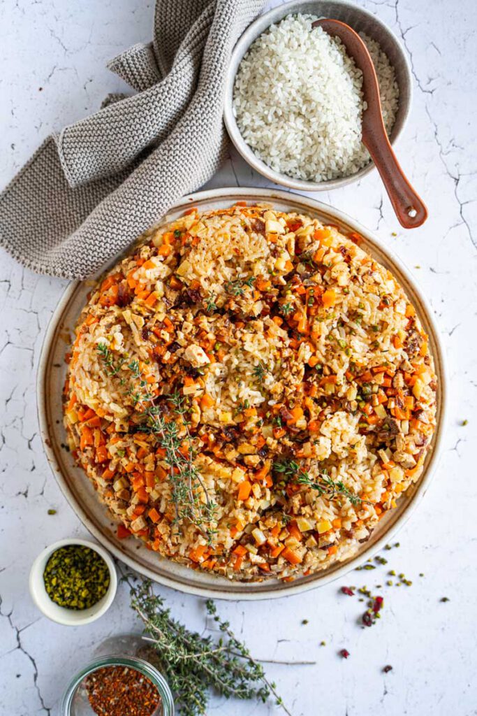 Veganer Plov Mit M Hren Und R Uchertofu Ina Isst