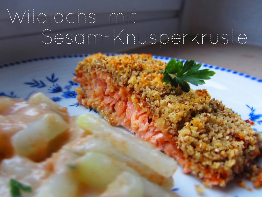 Wildlachs mit Sesam-Knusperkruste - Ina Isst