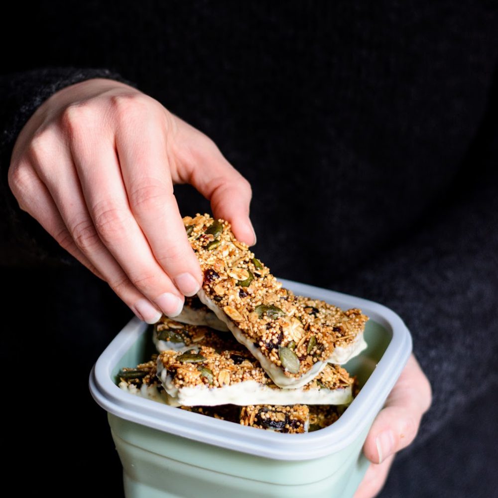 Schnelle Schoko-Müsli Schnitten to Go - Ina Isst
