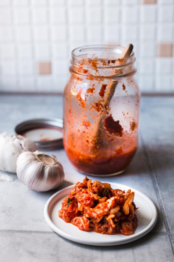 Einfaches koreanisches Kimchi selber machen, Selbstgemachtes Kimchi, Kimchirezept