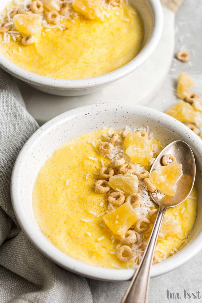 Mais-Grießbrei mit Kokos | glutenfrei &amp; laktosefrei - Ina Isst