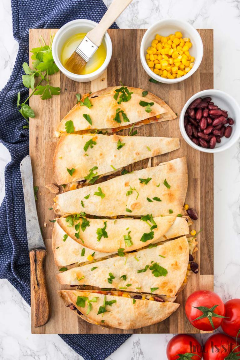 Vegetarische Tex-Mex Wraps aus dem Ofen - Ina Isst