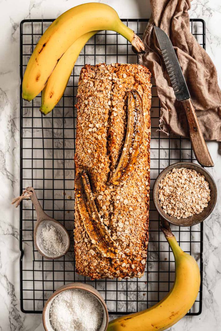 Bananenbrot mit Kokos und Vollkornmehl - Ina Isst