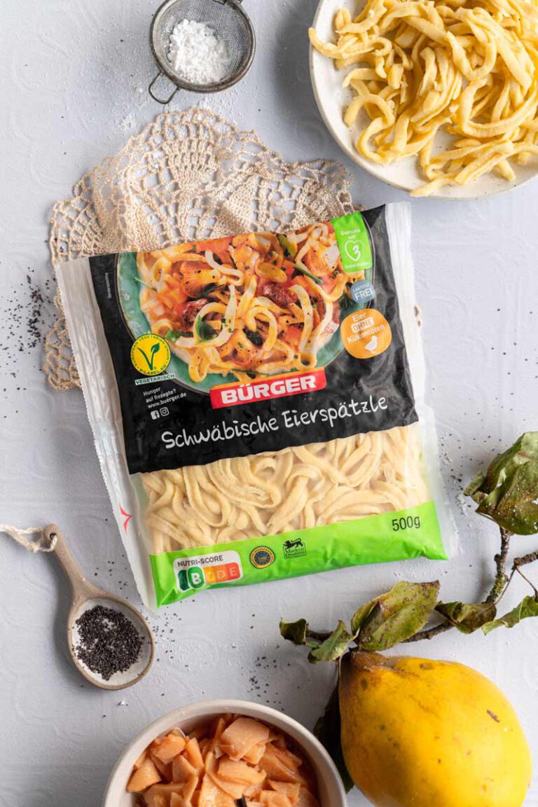 Süße Mohn-Spätzle mit Quittenkompott - Ina Isst