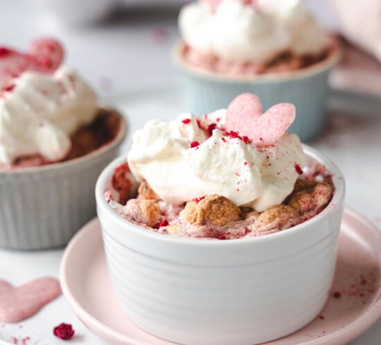 Erdbeer-Soufflé, Dessert zum Valentinstag, #valentinstag