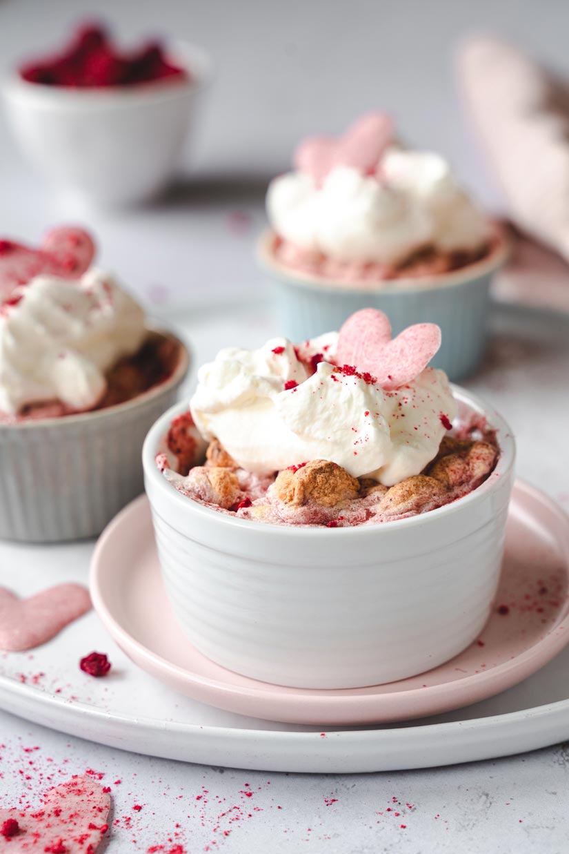 Erdbeer-Soufflé, Dessert zum Valentinstag, #valentinstag